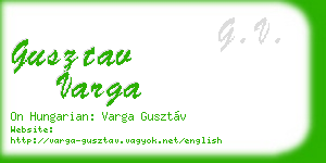 gusztav varga business card